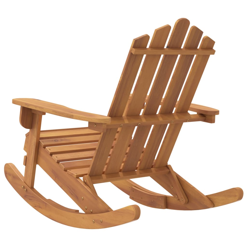 Stolica za ljuljanje Adirondack od masivnog bagremovog drva