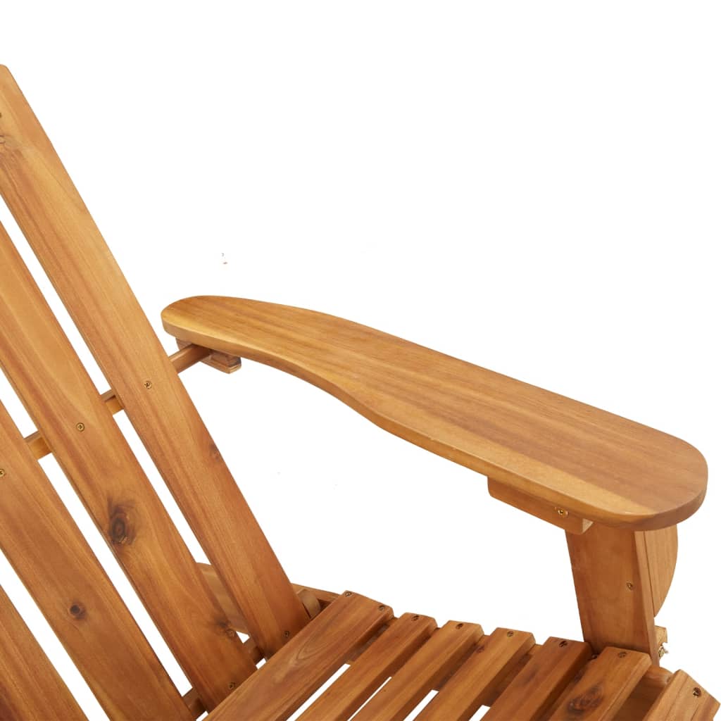 Stolica za ljuljanje Adirondack od masivnog bagremovog drva