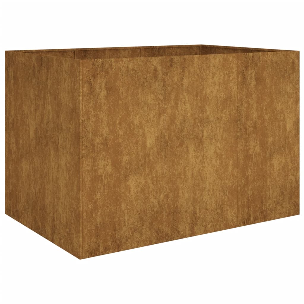 Povišena vrtna gredica 120 x 80 x 80 cm od čelika COR-TEN