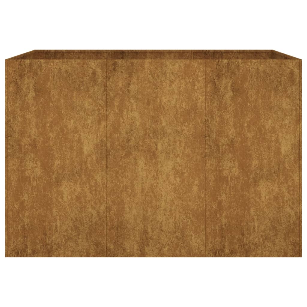 Povišena vrtna gredica 120 x 80 x 80 cm od čelika COR-TEN