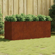 Povišena vrtna gredica 200 x 80 x 80 cm od čelika COR-TEN