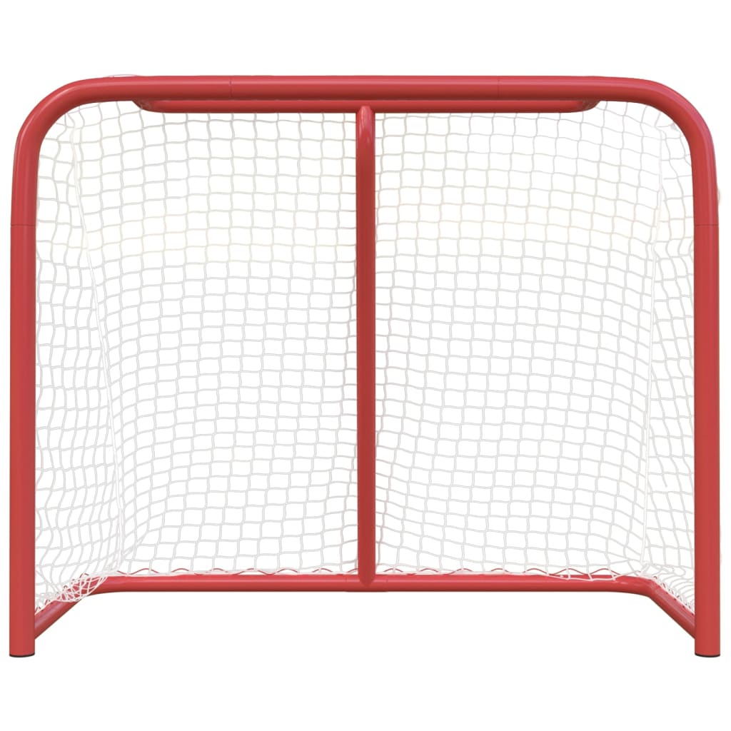 Gol za hokej crveno-bijeli 183 x 71 x 122 cm od poliestera