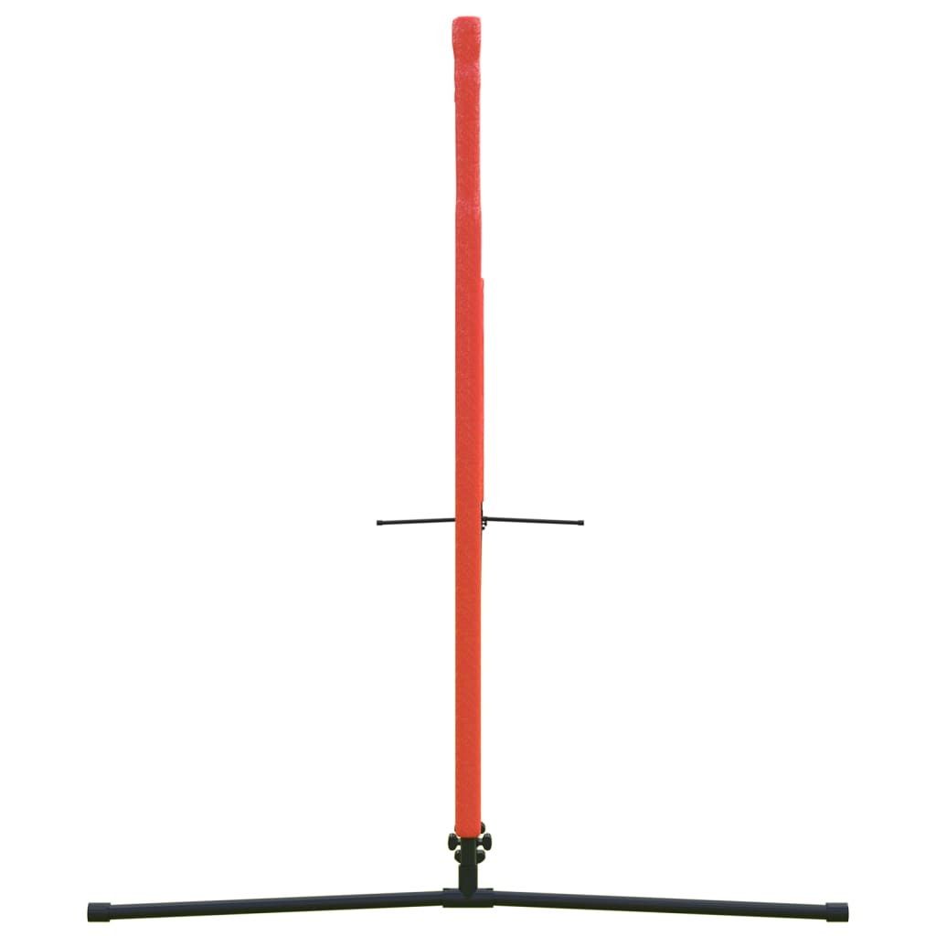 Teniska mreža crno-crvena 500x100x87 cm od poliestera