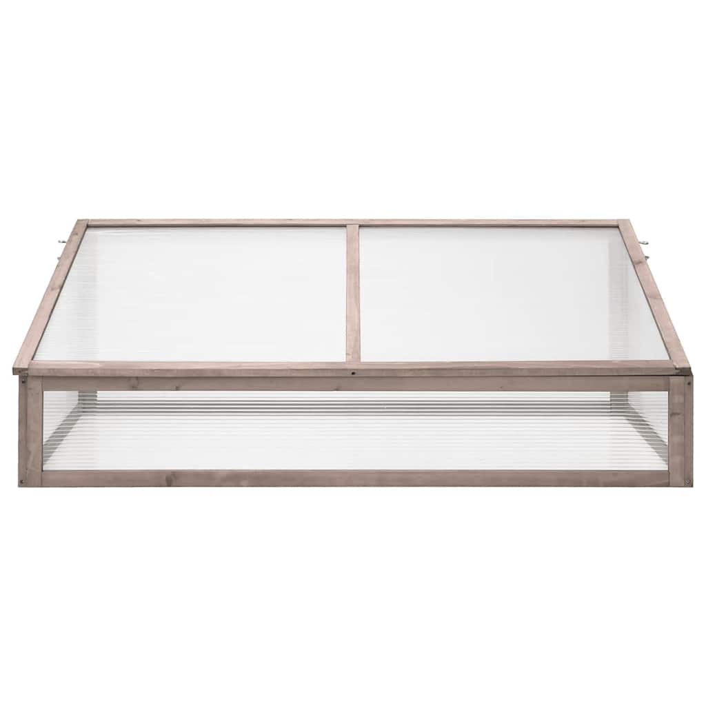 Staklenik sivi 110 x 56 x 39 cm od jelovine