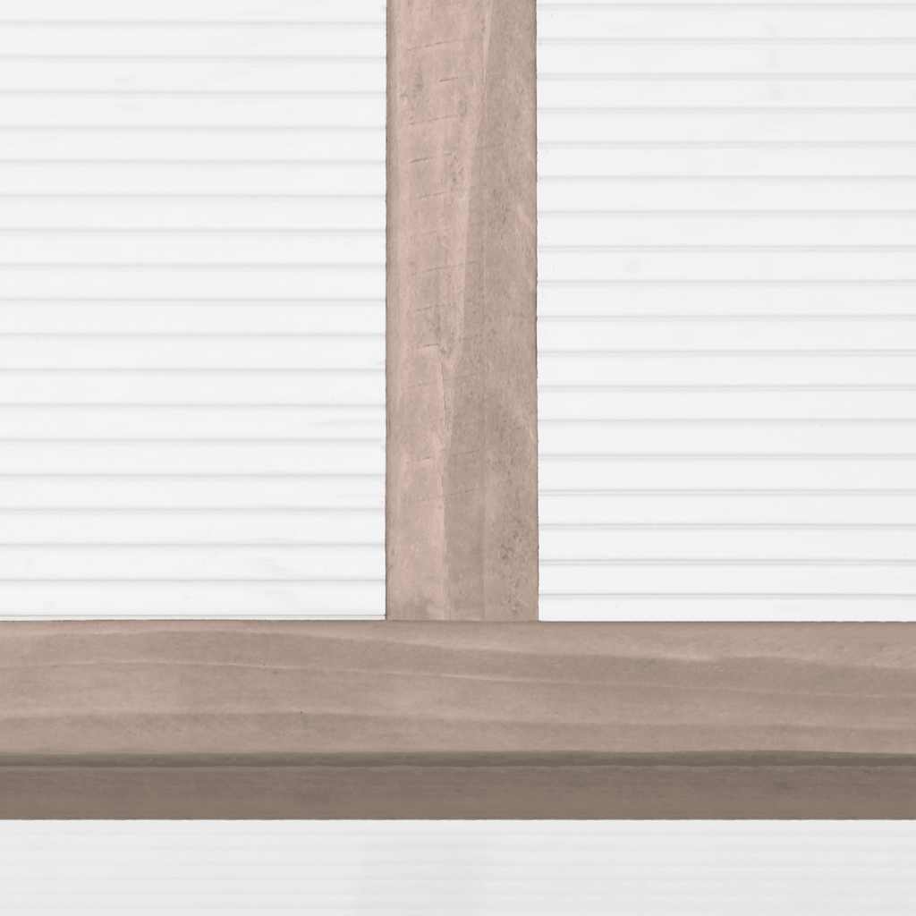 Staklenik sivi 110 x 56 x 39 cm od jelovine