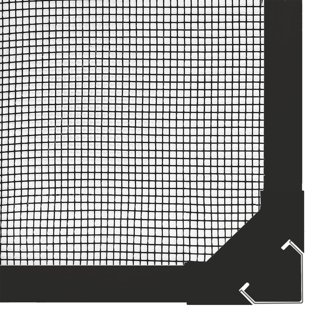 Magnetski prozorski zaslon protiv insekata antracit 80x140 cm