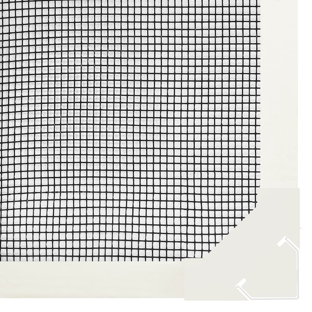 Magnetski prozorski zaslon protiv insekata bijeli 80x120 cm