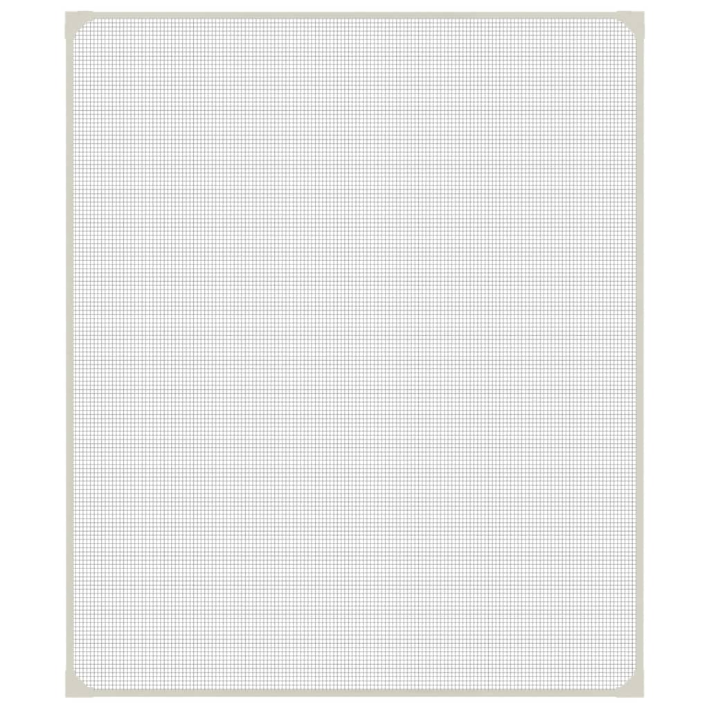 Magnetski prozorski zaslon protiv insekata bijeli 100x120 cm
