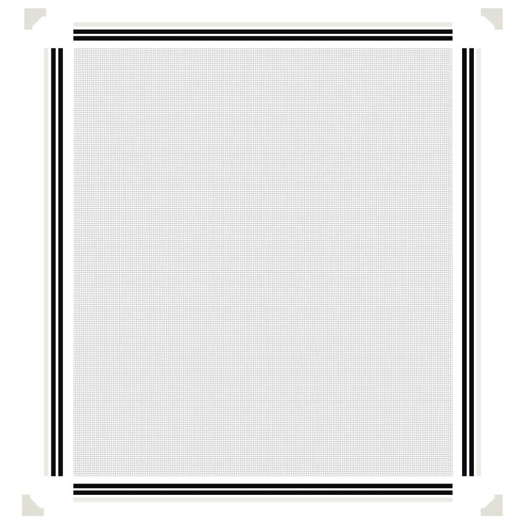 Magnetski prozorski zaslon protiv insekata bijeli 120 x 140 cm