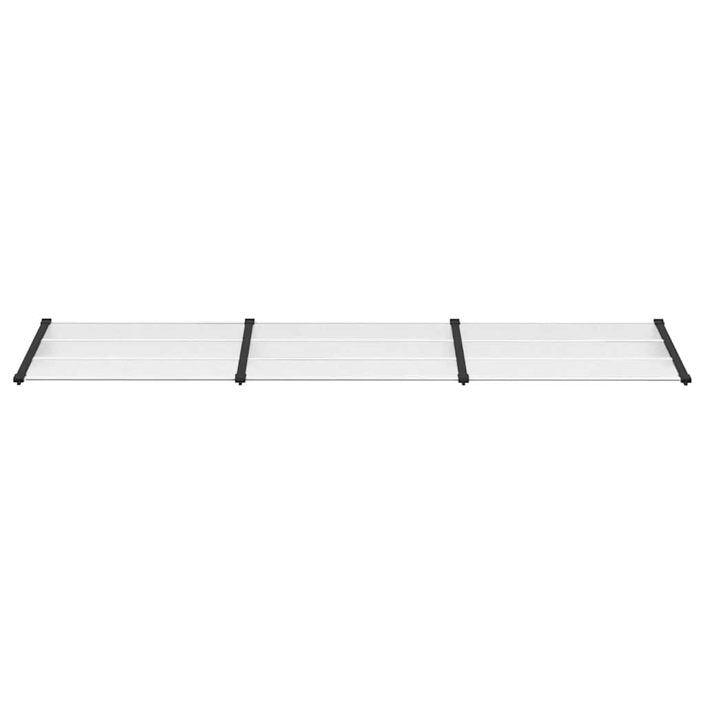 Nadstrešnica za vrata crna i prozirna 358,5x90 cm polikarbonat