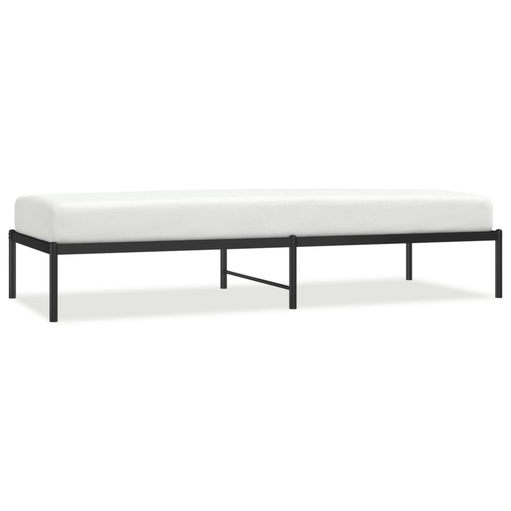 Metalni okvir za krevet crni 80x200 cm