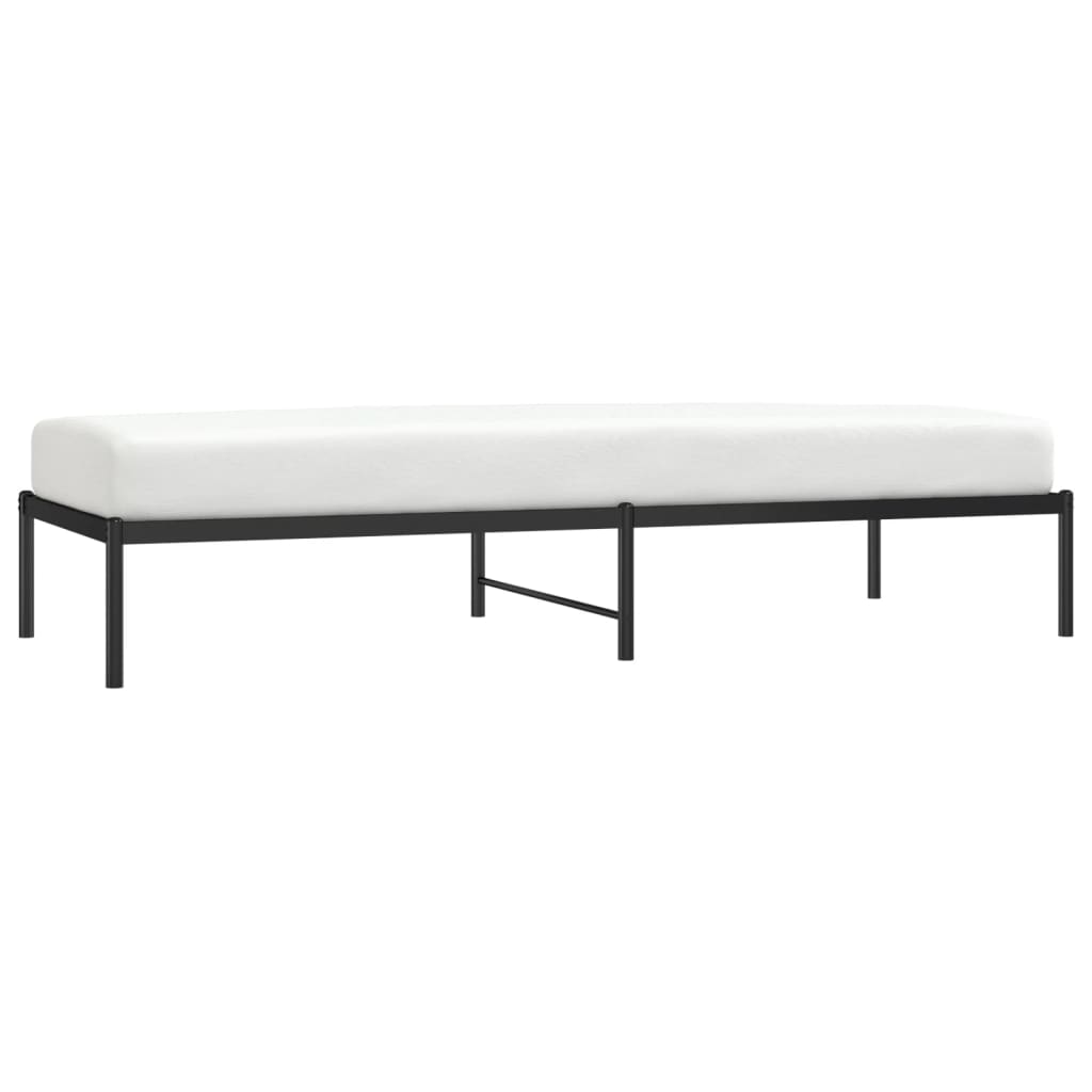 Metalni okvir za krevet crni 80x200 cm