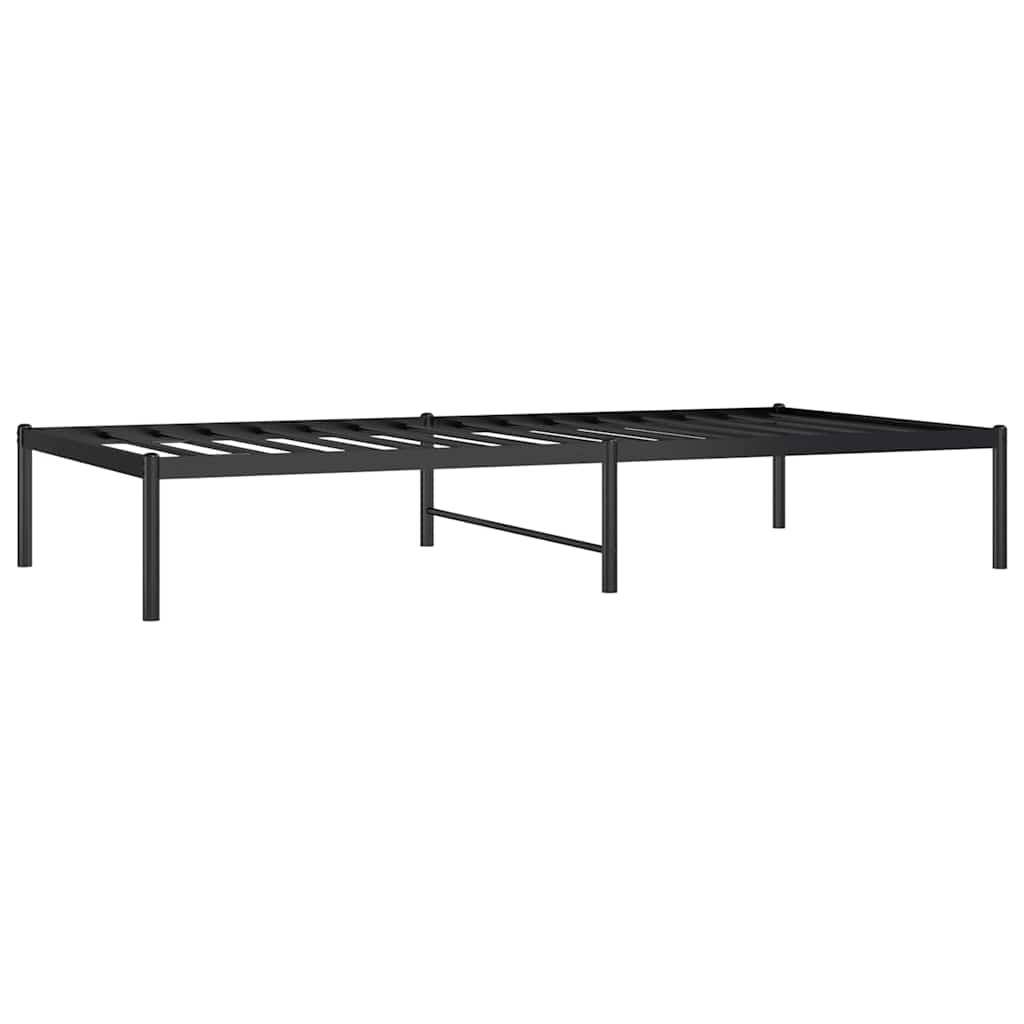 Metalni okvir za krevet crni 90 x 190 cm
