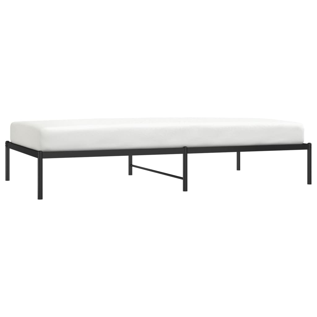 Metalni okvir za krevet crni 107x203 cm