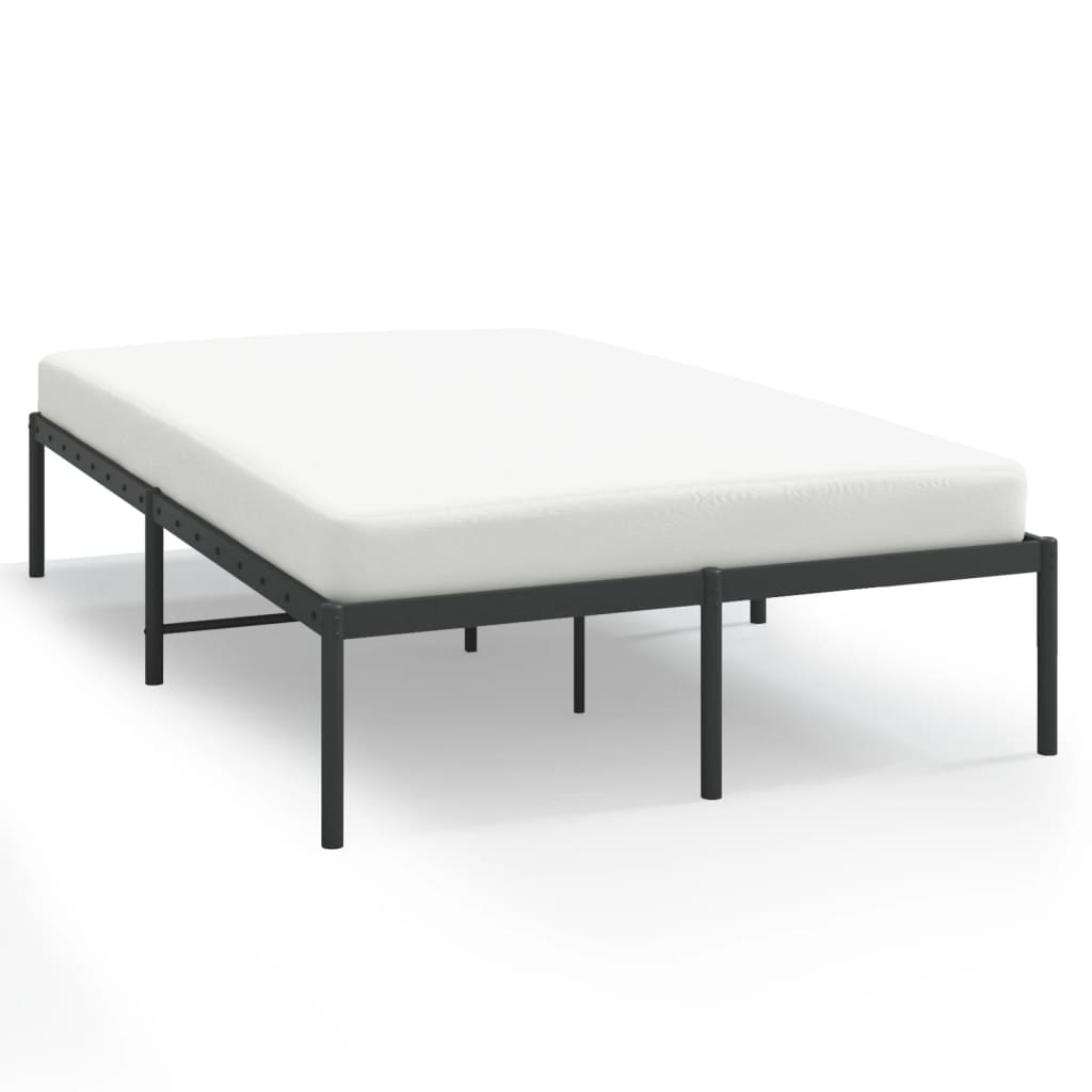 Metalni okvir za krevet crni 120 x 190 cm