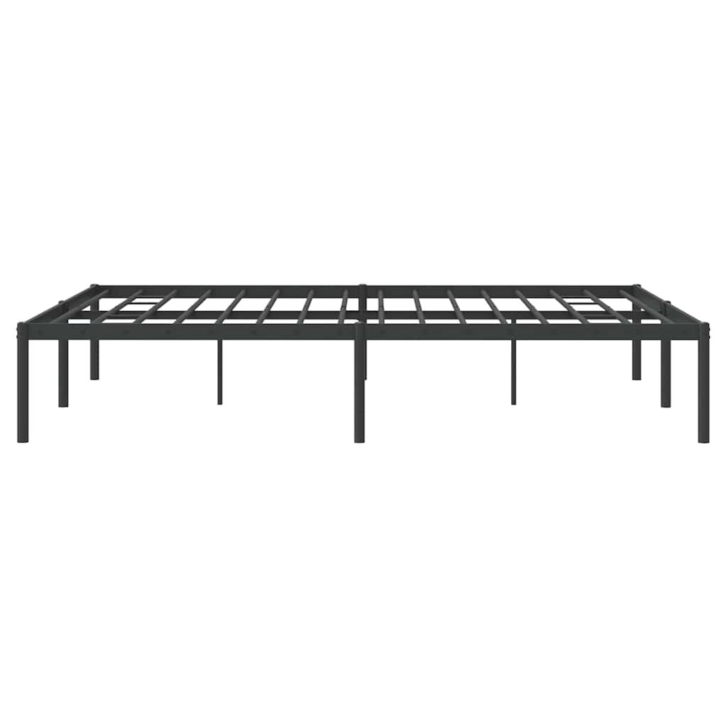 Metalni okvir za krevet crni 140x200 cm