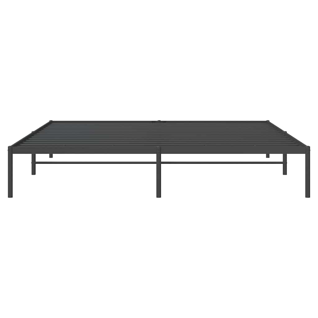 Metalni okvir za krevet crni 180x200 cm