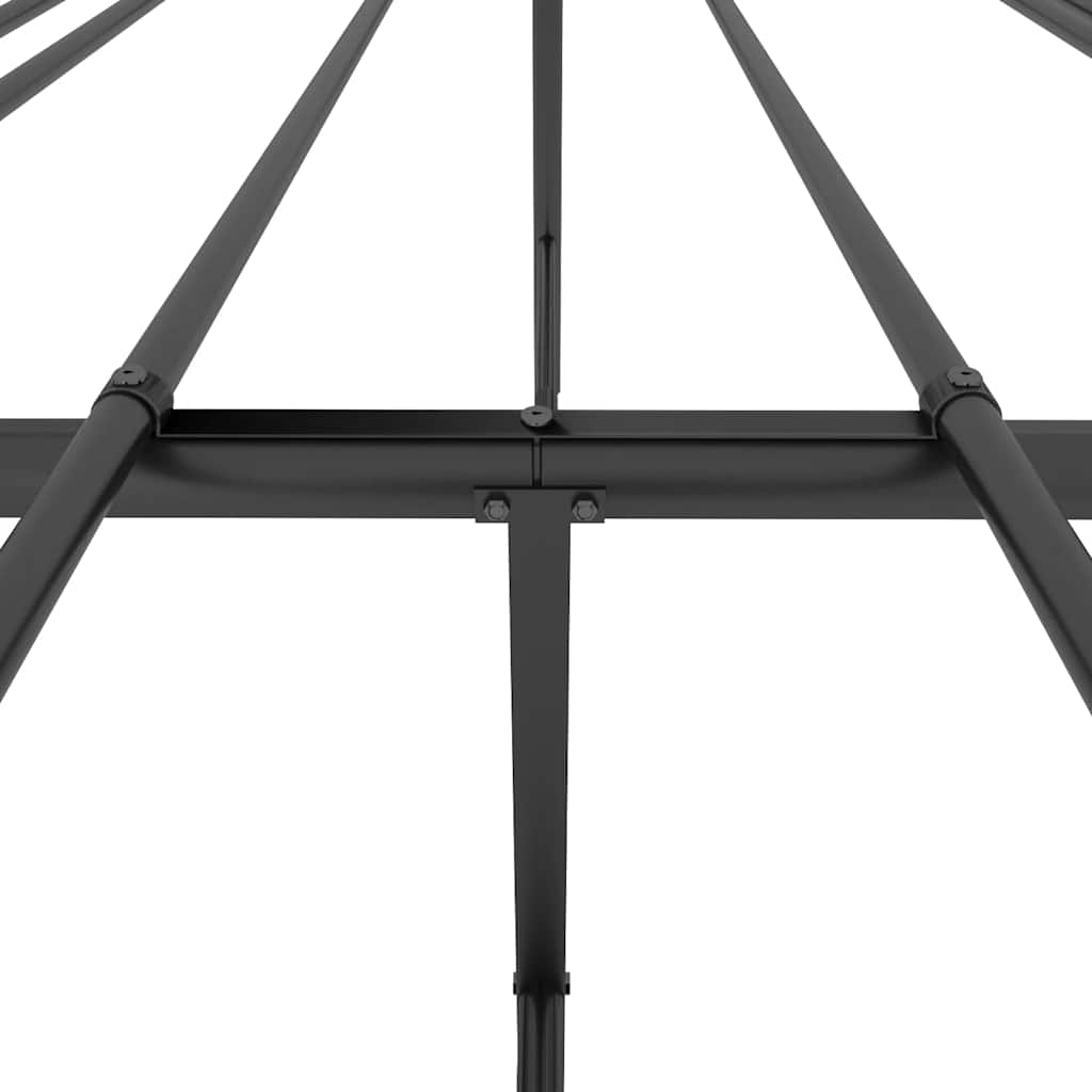 Metalni okvir za krevet crni 183x213 cm