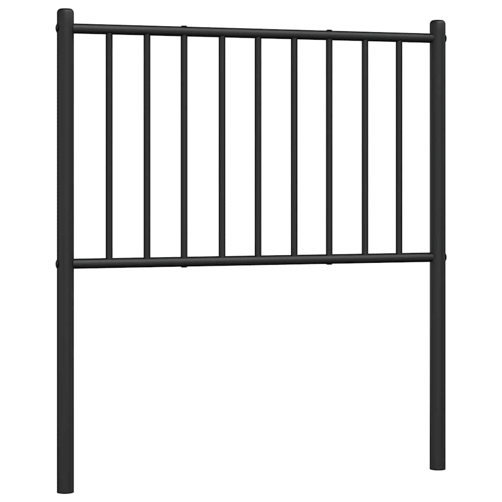 Metalno zamjensko uzglavlje crno 75 cm