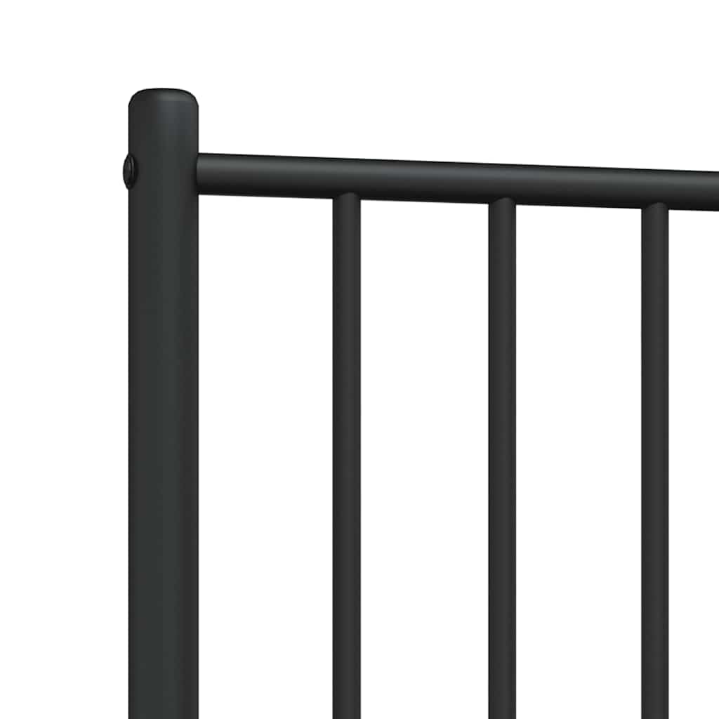 Metalno zamjensko uzglavlje crno 100 cm