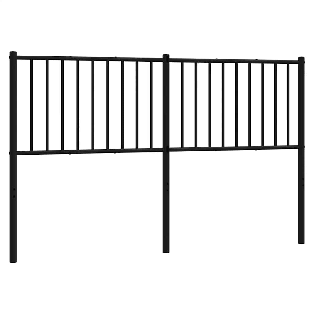 Metalno zamjensko uzglavlje crno 160 cm