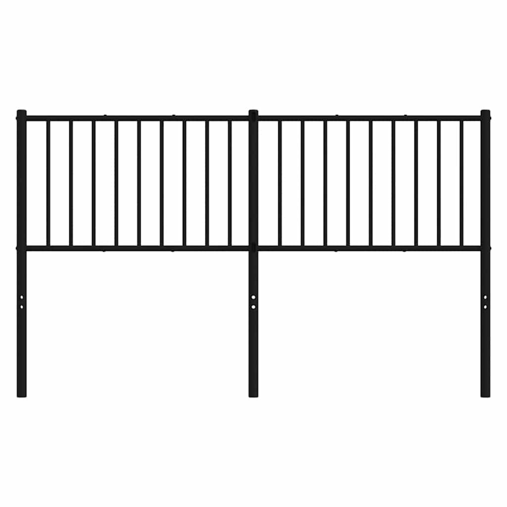 Metalno zamjensko uzglavlje crno 160 cm
