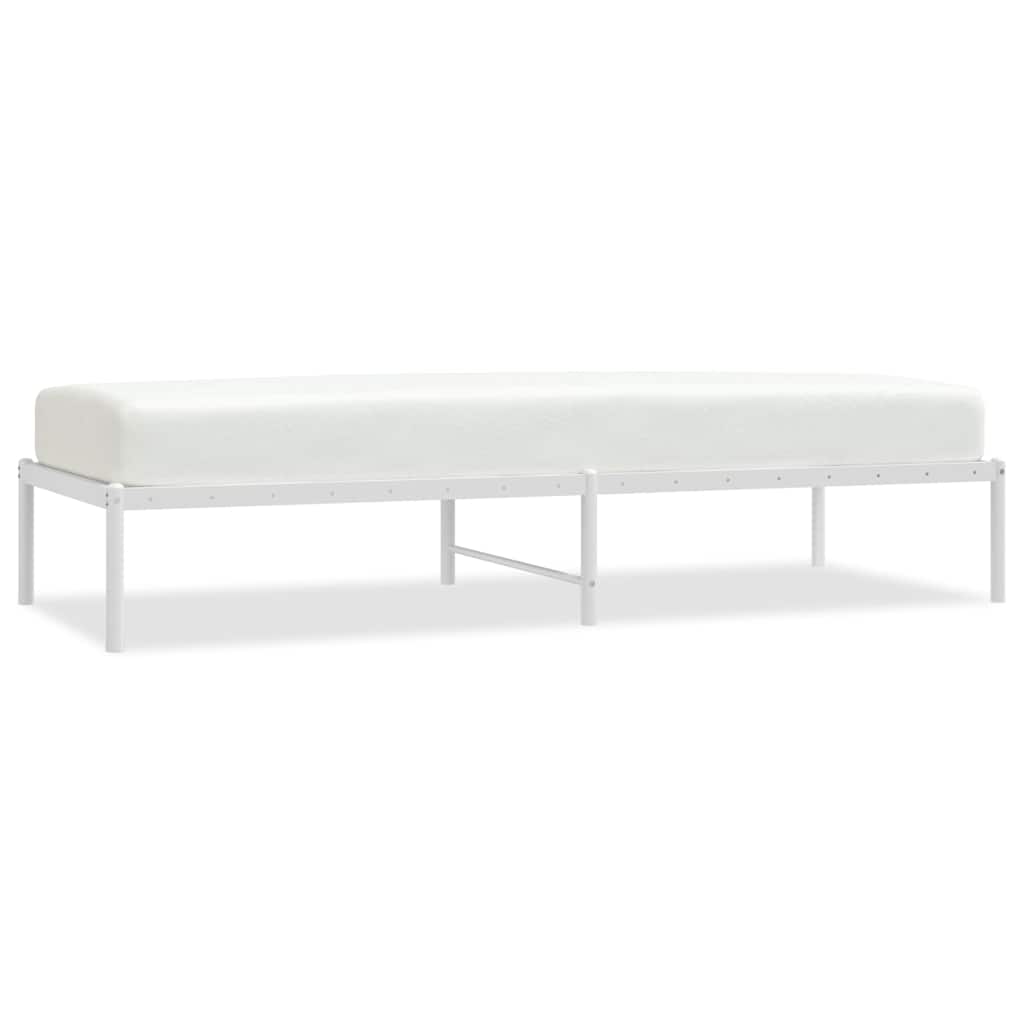 Metalni okvir za krevet bijeli 75x190 cm