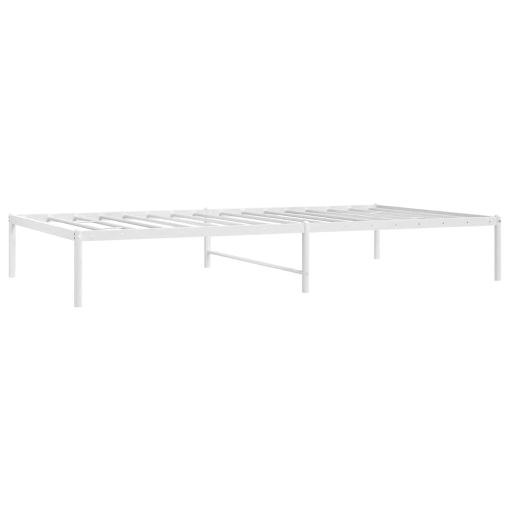 Metalni okvir za krevet bijeli 75x190 cm