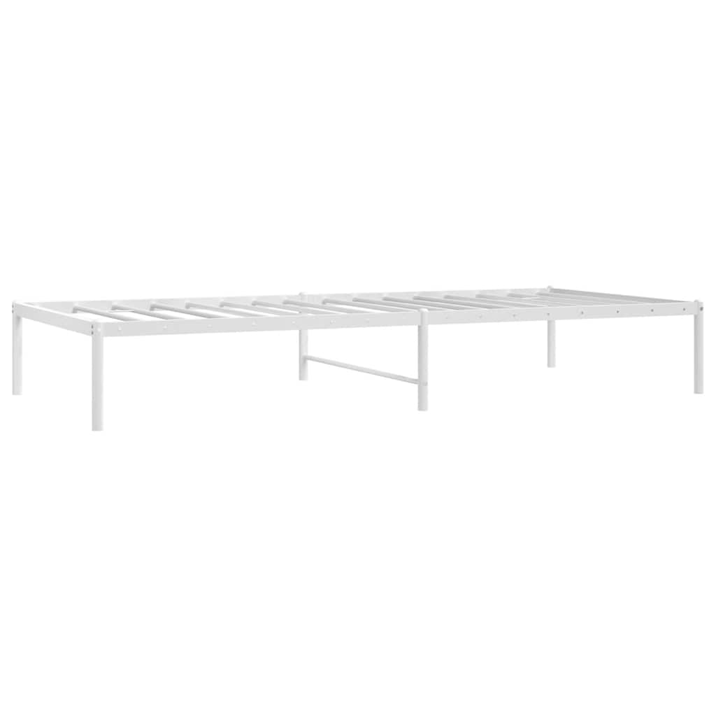 Metalni okvir za krevet bijeli 90x200 cm