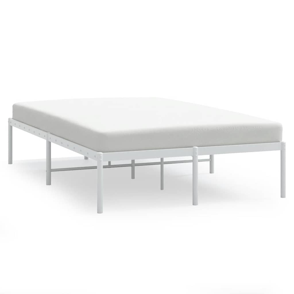 Metalni okvir za krevet bijeli 120 x 190 cm