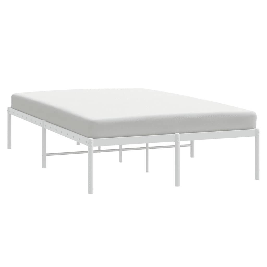 Metalni okvir za krevet bijeli 120 x 200 cm