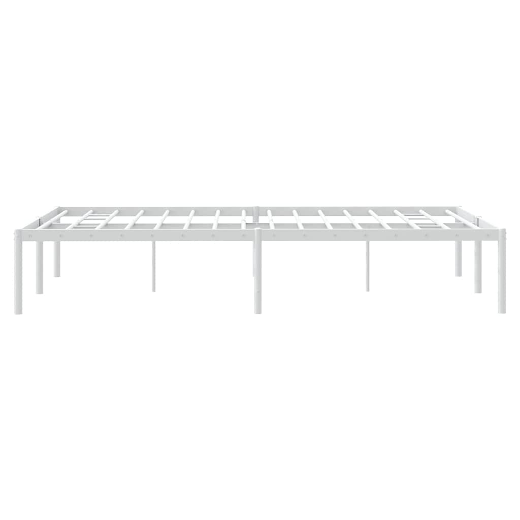 Metalni okvir za krevet bijeli 120 x 200 cm