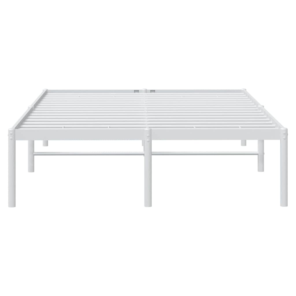 Metalni okvir za krevet bijeli 135x190 cm