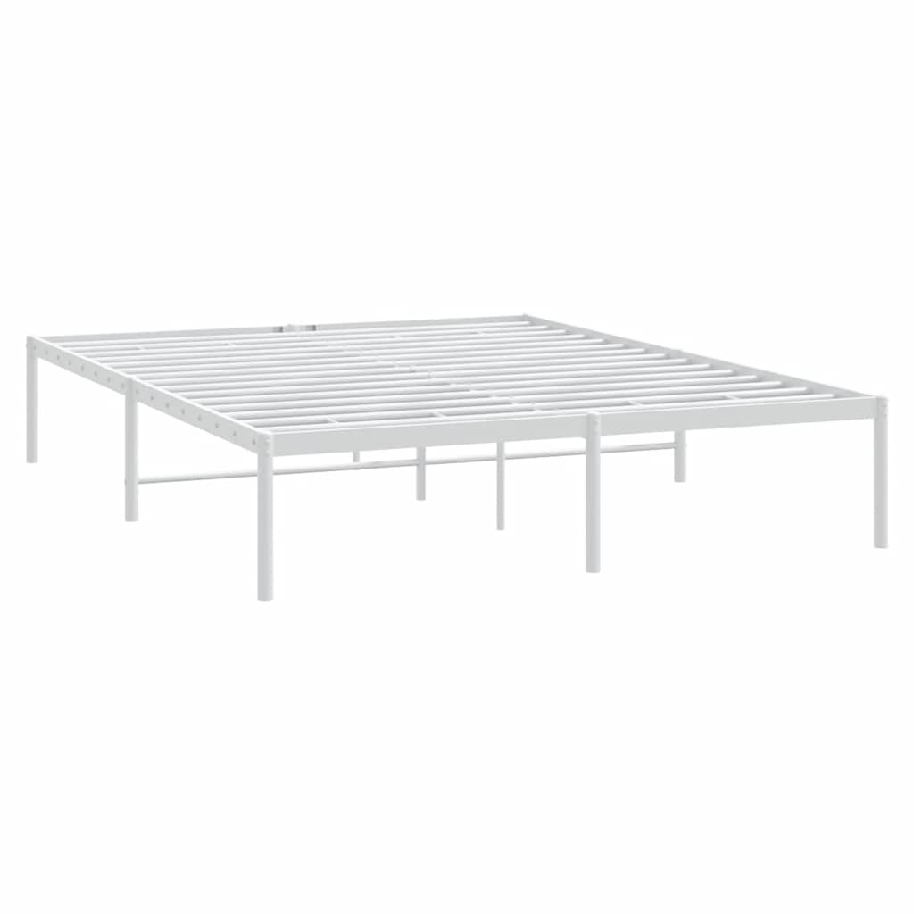 Metalni okvir za krevet bijeli 160x200 cm
