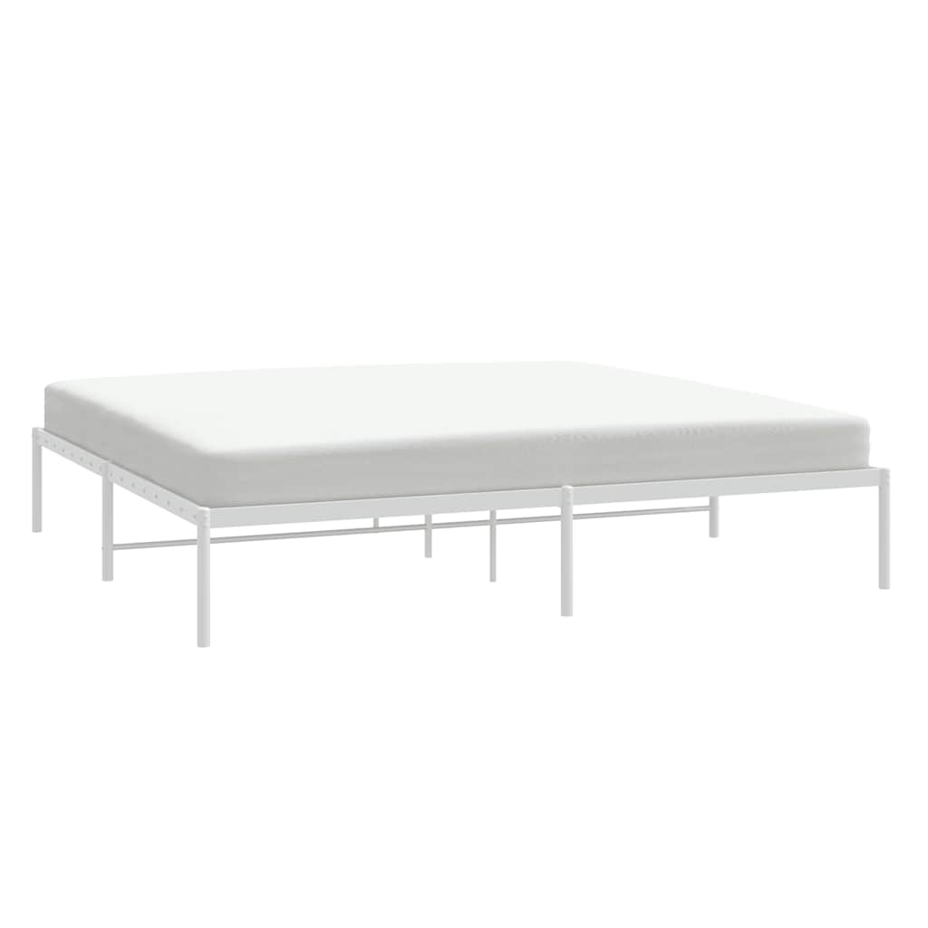 Metalni okvir za krevet bijeli 180x200 cm