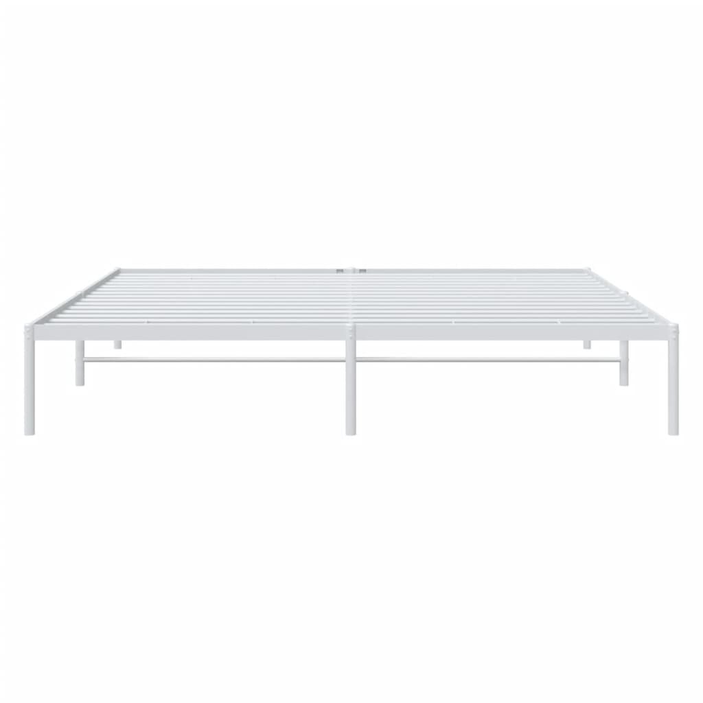 Metalni okvir za krevet bijeli 193x203 cm