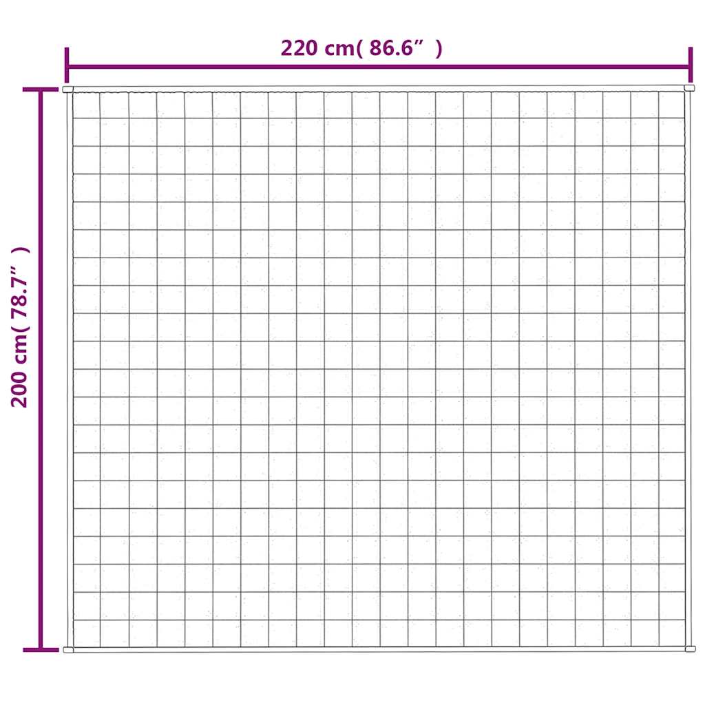 Teška deka siva 200x220 cm 13 kg od tkanine