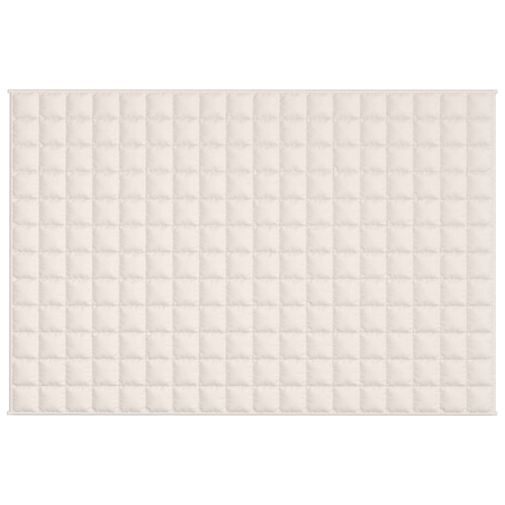 Teška deka svijetla krem 122x183 cm 9 kg od tkanine