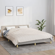 Teška deka svijetla krem 220x230 cm 15 kg od tkanine