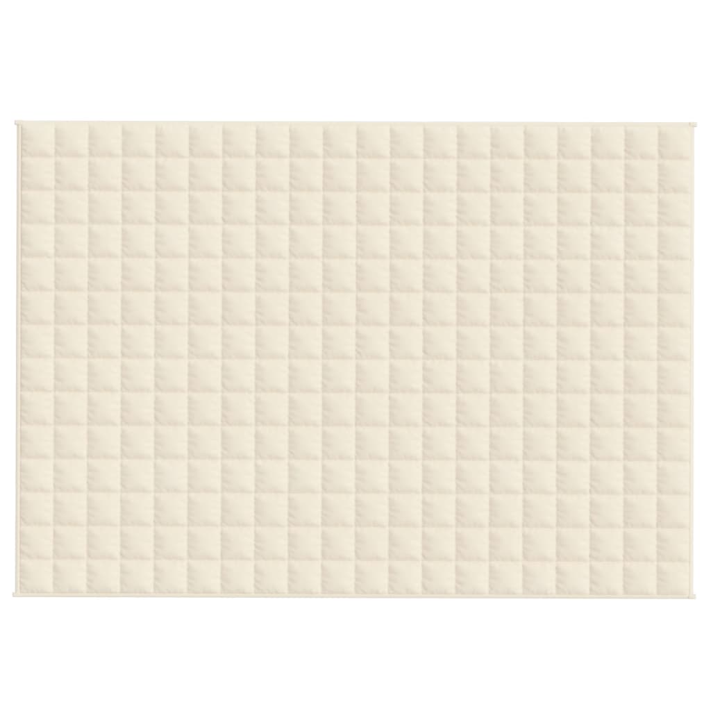 Teška deka svijetla krem 137x200 cm 10 kg od tkanine