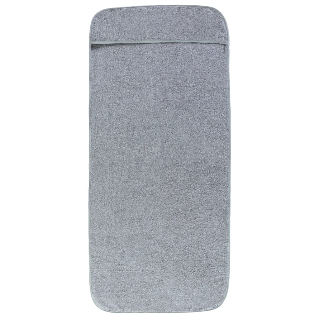 Ručnici za plažu 2 kom sivi 60 x 135 cm od tkanine 400 GSM