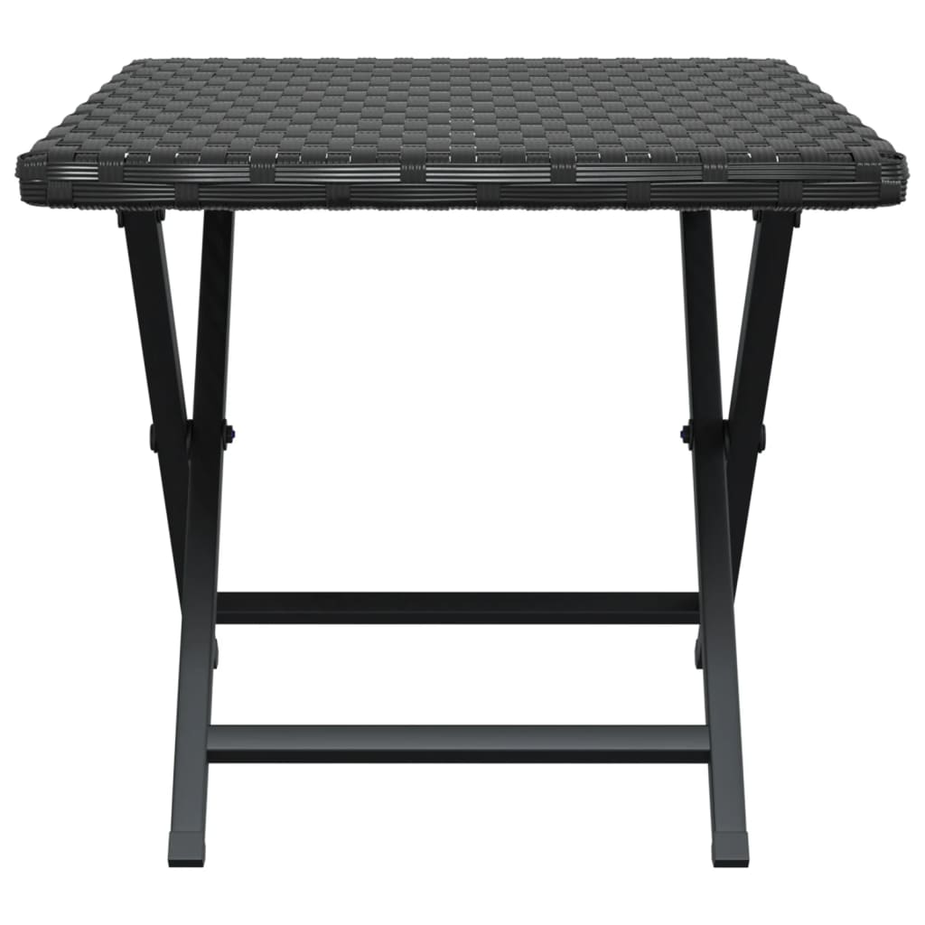 Sklopivi stol crni 45 x 35 x 32 cm od poliratana