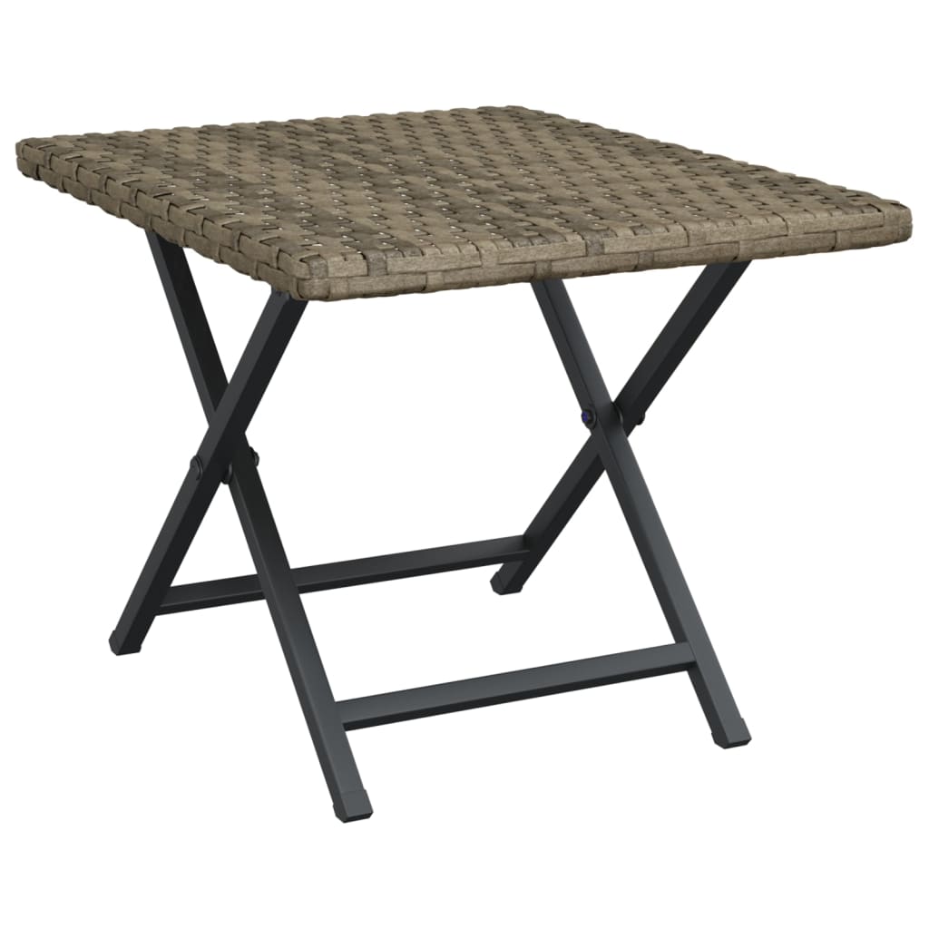 Sklopivi stol sivi 45 x 35 x 32 cm od poliratana