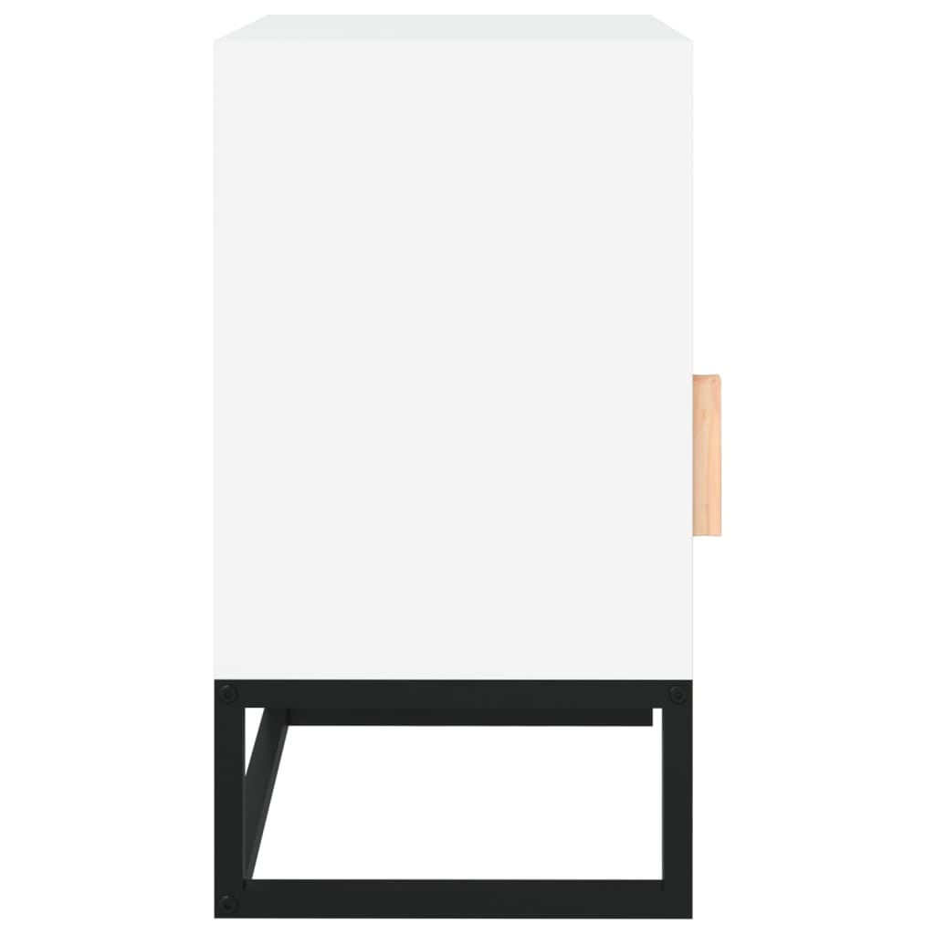 Noćni ormarići 2 kom bijeli 40 x 30 x 55,5 cm od drva i željeza