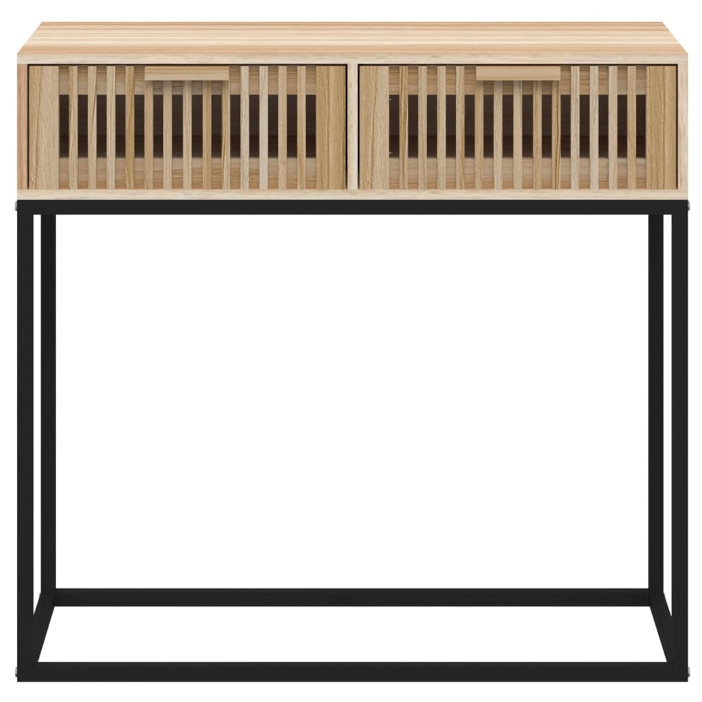 Konzolni stol 80 x 30 x 75 cm od konstruiranog drva i željeza