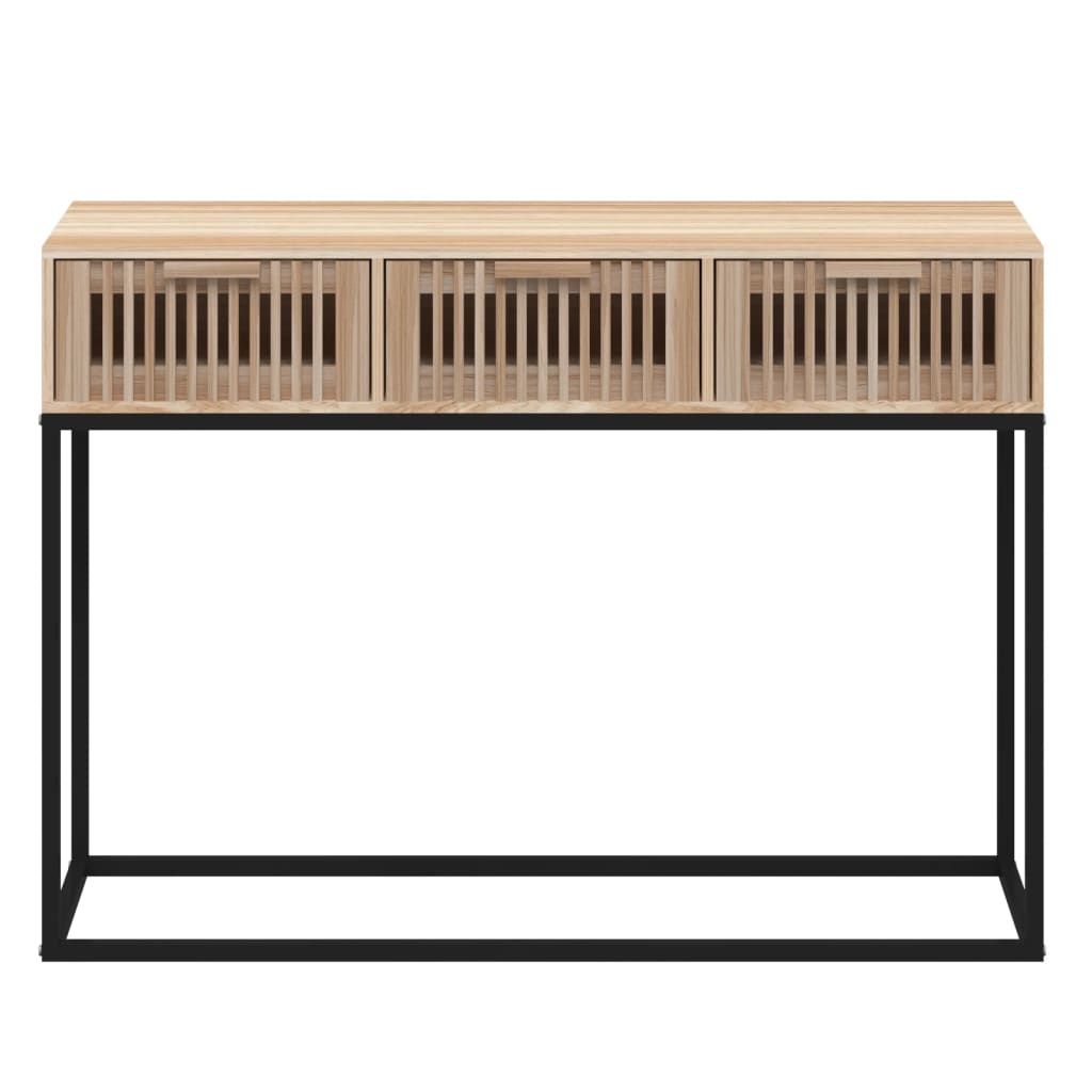 Konzolni stol 105 x 30 x 75 cm od konstruiranog drva i željeza