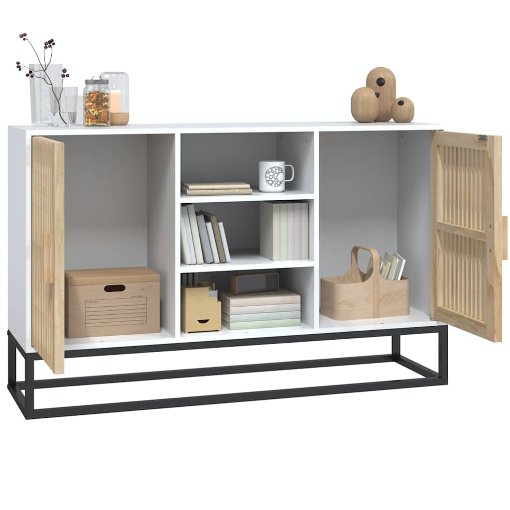 Komoda bijela 105 x 30 x 65 cm od konstruiranog drva