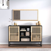 Komoda crna 105 x 30 x 65 cm od konstruiranog drva