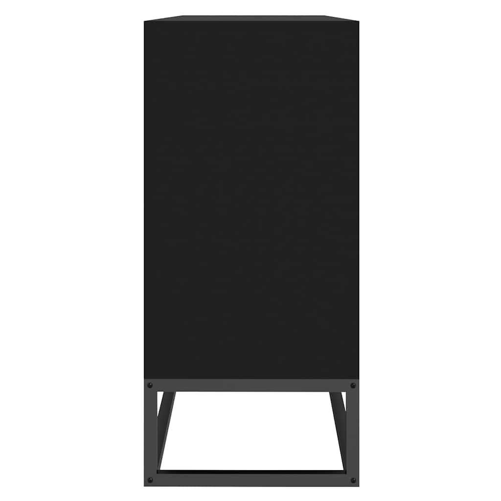 Komoda crna 105 x 30 x 65 cm od konstruiranog drva