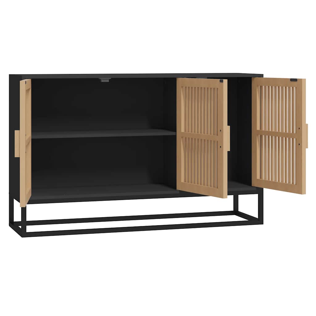 Komoda crna 105 x 30 x 65 cm od konstruiranog drva